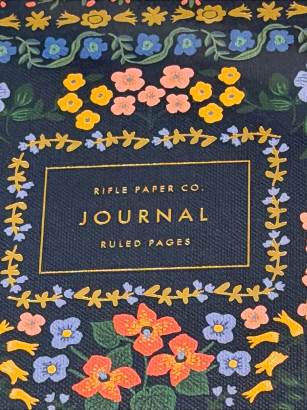 NWT Rifle Paper Co. Wildwood Hardcover Lined Journal with Elastic Band & Pocket